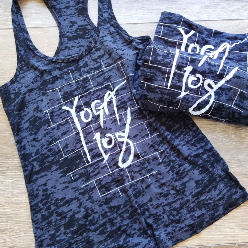 Yoga 108 Razorback Tanks Black Size S/M